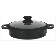 Custom Cookware Granite Nicht-Stick-Beschichtung Lebensmittelwärmer-Set Hersteller Stockpot Emaille Casserole